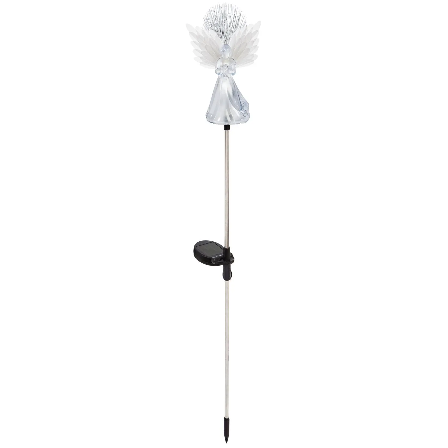 14"H Angel Fiber Optic Garden Stake,2sp5891