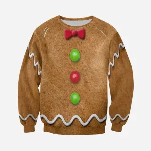 3D All Over Printed Ginger Bread Man 3D Full Printed Sweatshirt Hoodie Shirts