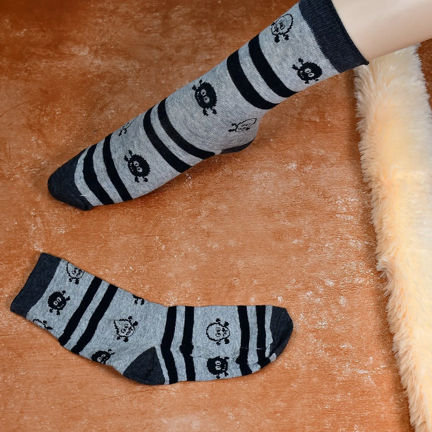 6368 1PAIR SOCKS PRINTED TRENDY MULTIPLE DESIGNER SOCKS football socks