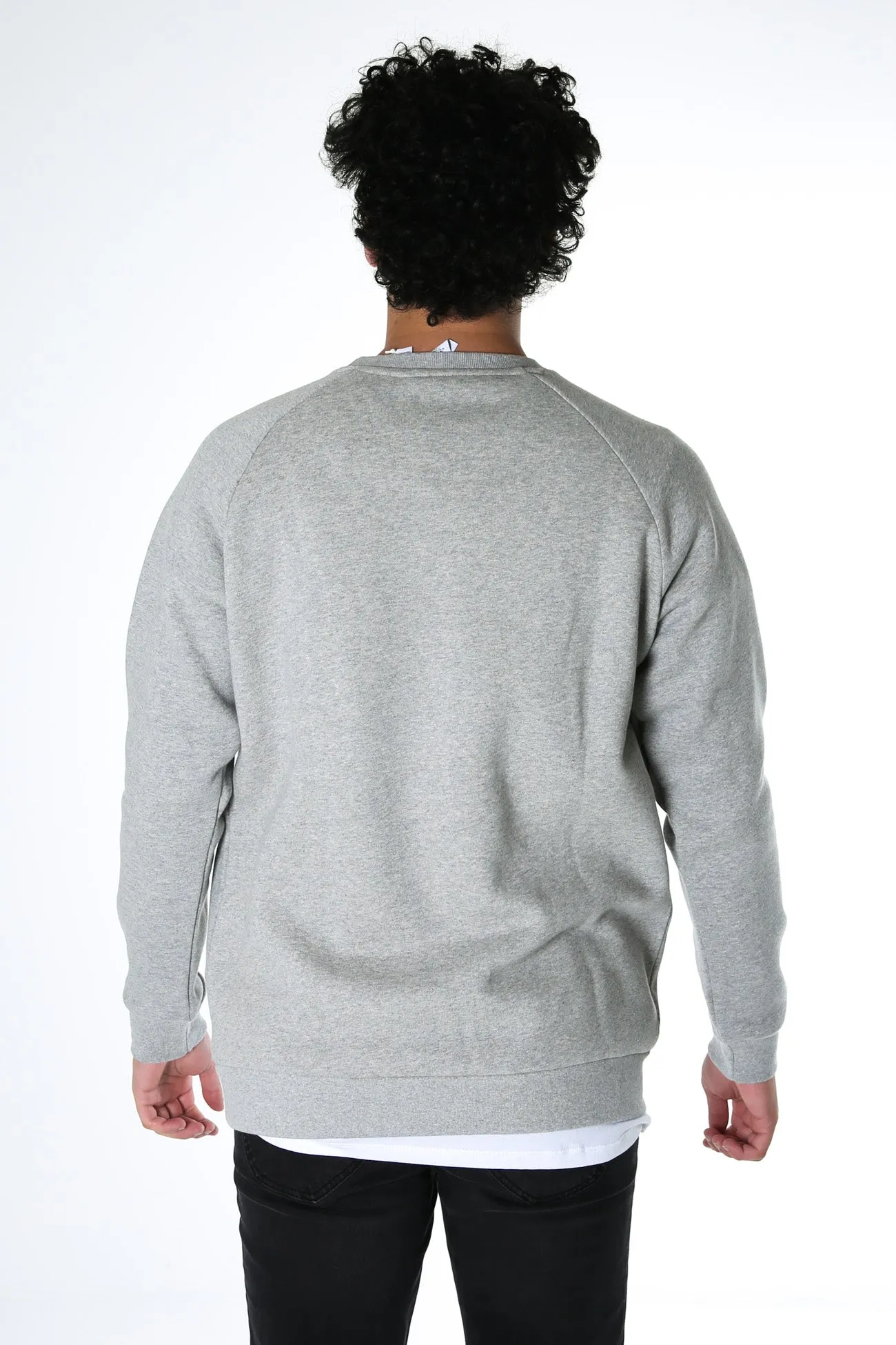 Adicolor Essentials Trefoil Crewneck Sweatshirt Medium Grey Heather