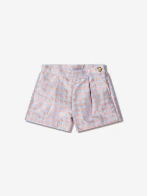 Angels Face Girls Houndstooth Laetitia Shorts in Blue