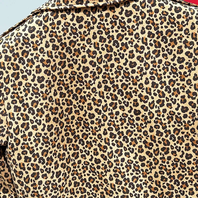 Animal Leopard Printed Loose Jacket