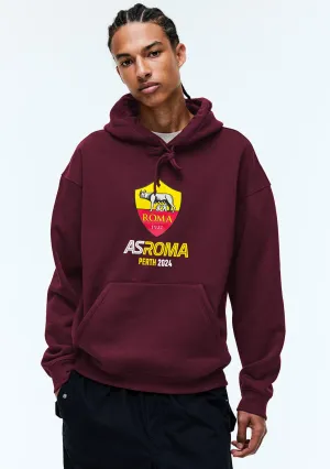 AS Roma Mens Perth Tour Hoodie <br> ASR124AA Maroon