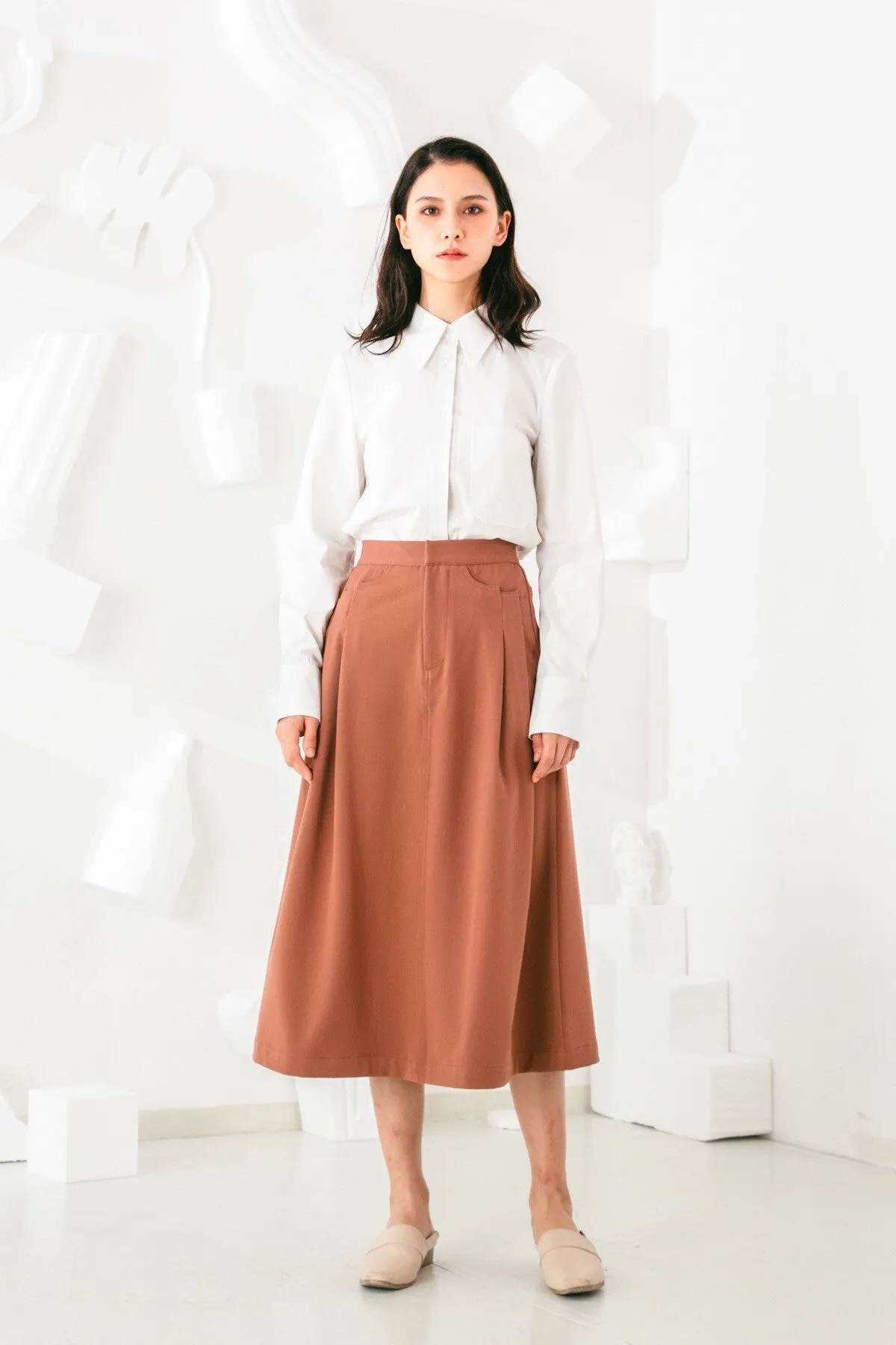 Aurelie Midi Skirt