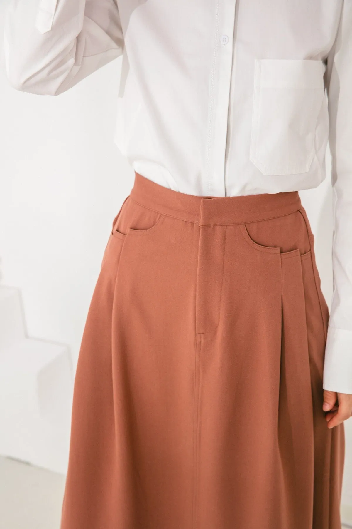 Aurelie Midi Skirt