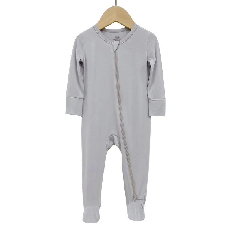 Bamboo Fiber Zippered Romper