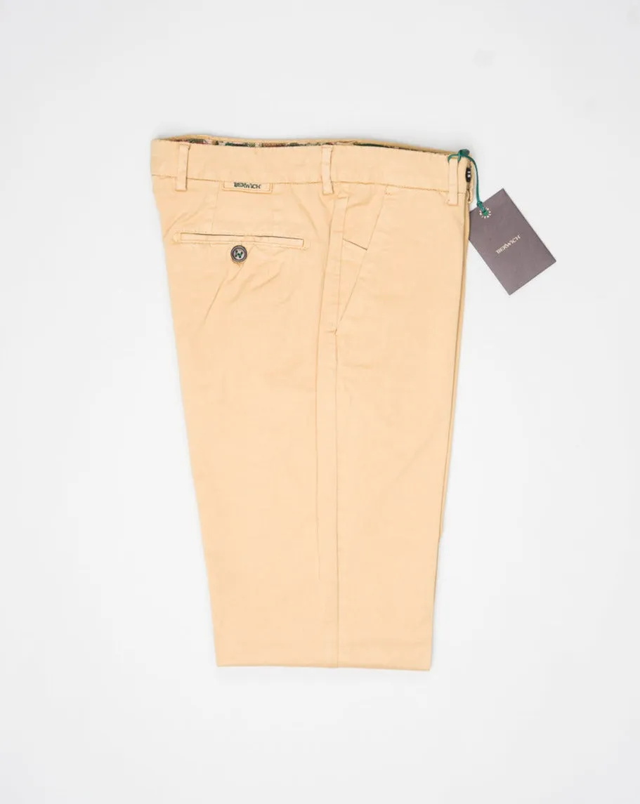 Berwich Morello Garment Dyed Chinos / Deserto