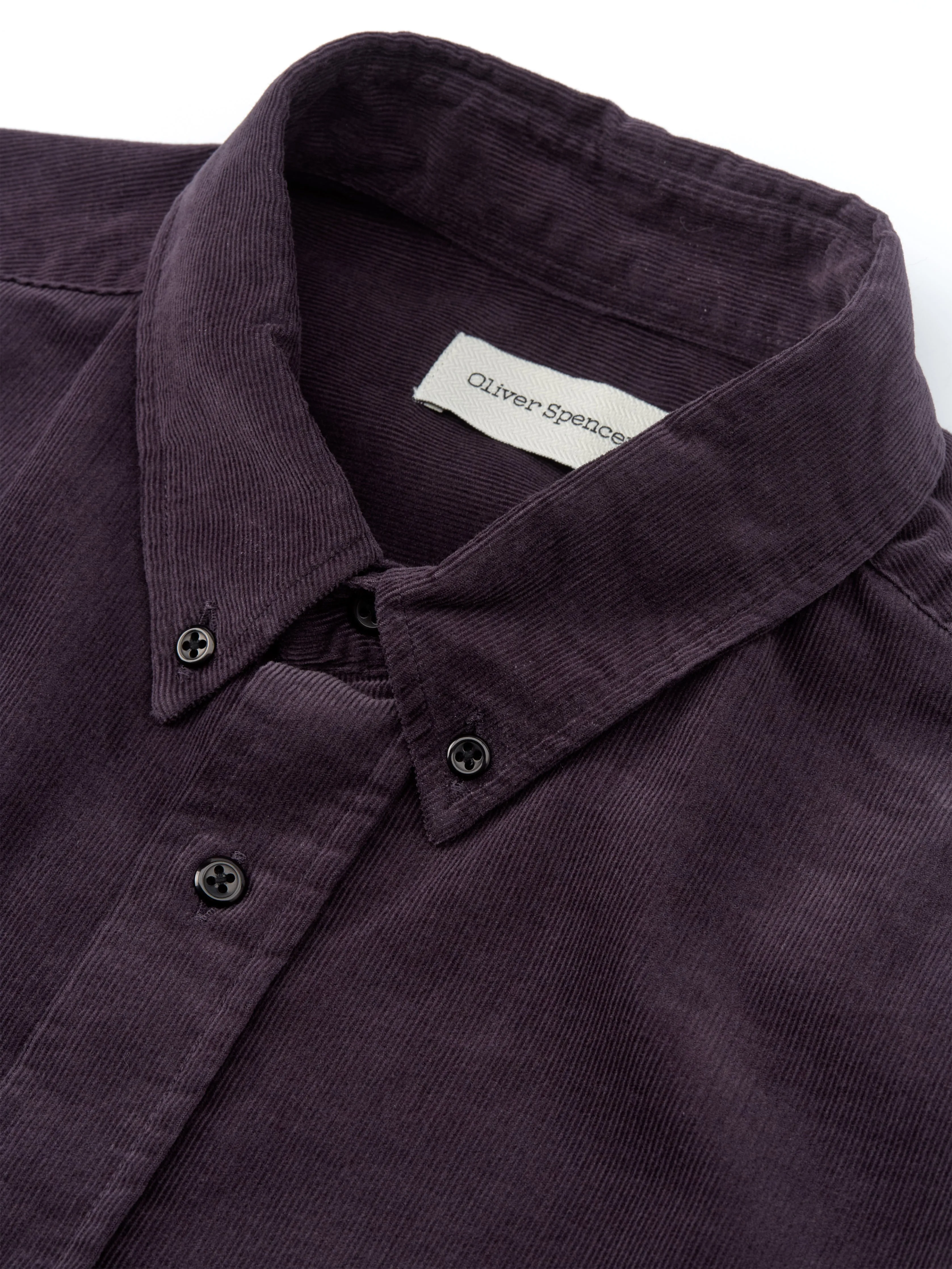 Brook Shirt Mersey Cord Aubergine