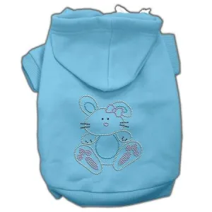 Bunny Rhinestone Hoodies Baby Blue L (14)