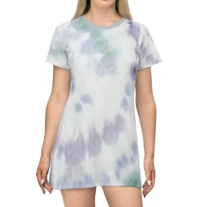 Bynelo Tie Dye Grey Print T-shirt Dress