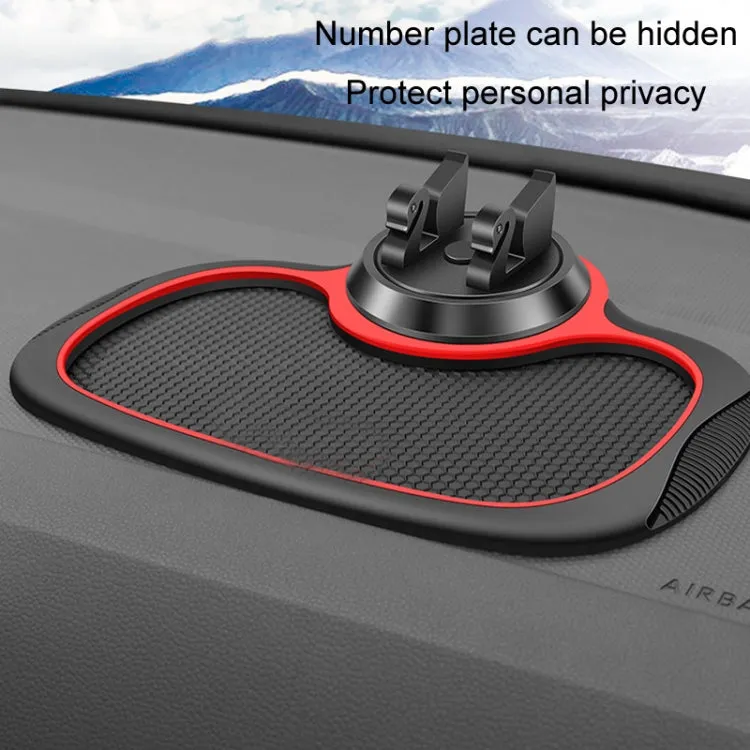 Car Center Console Mobile Phone Anti-skid Mat Temporary Parking Number Plate