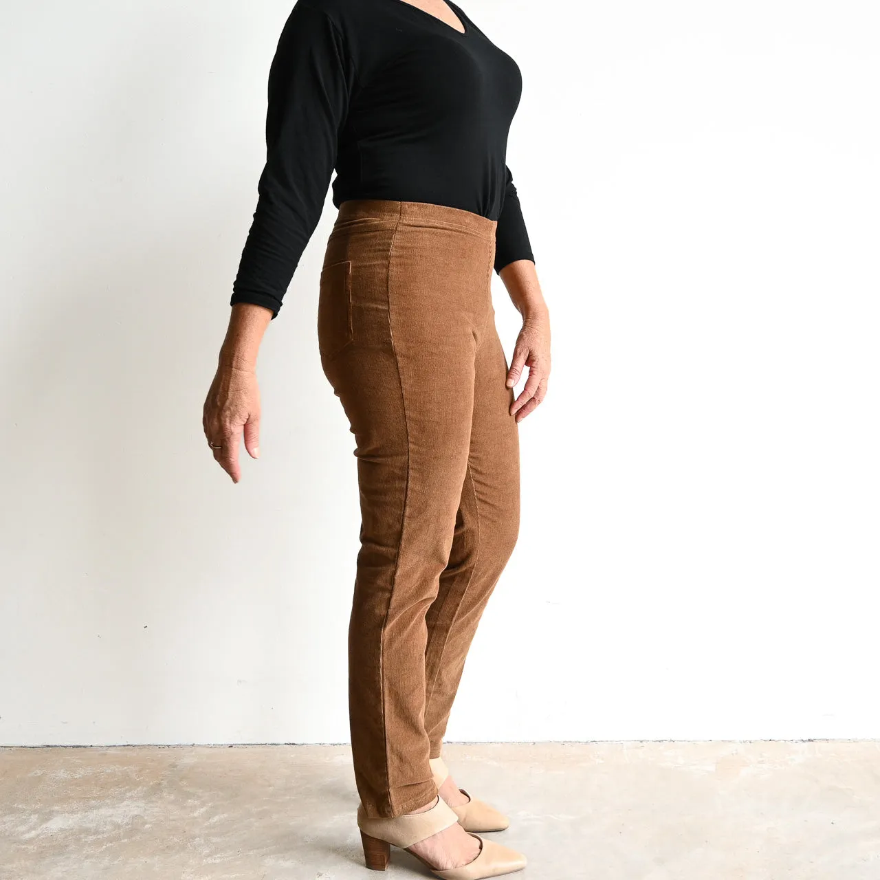 Corduroy Stretch Jegging Pant by Orientique Australia - 2612