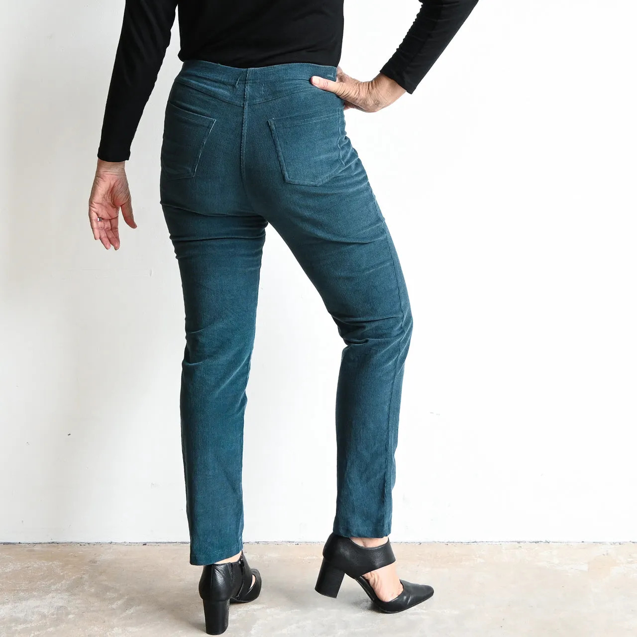 Corduroy Stretch Jegging Pant by Orientique Australia - 2612