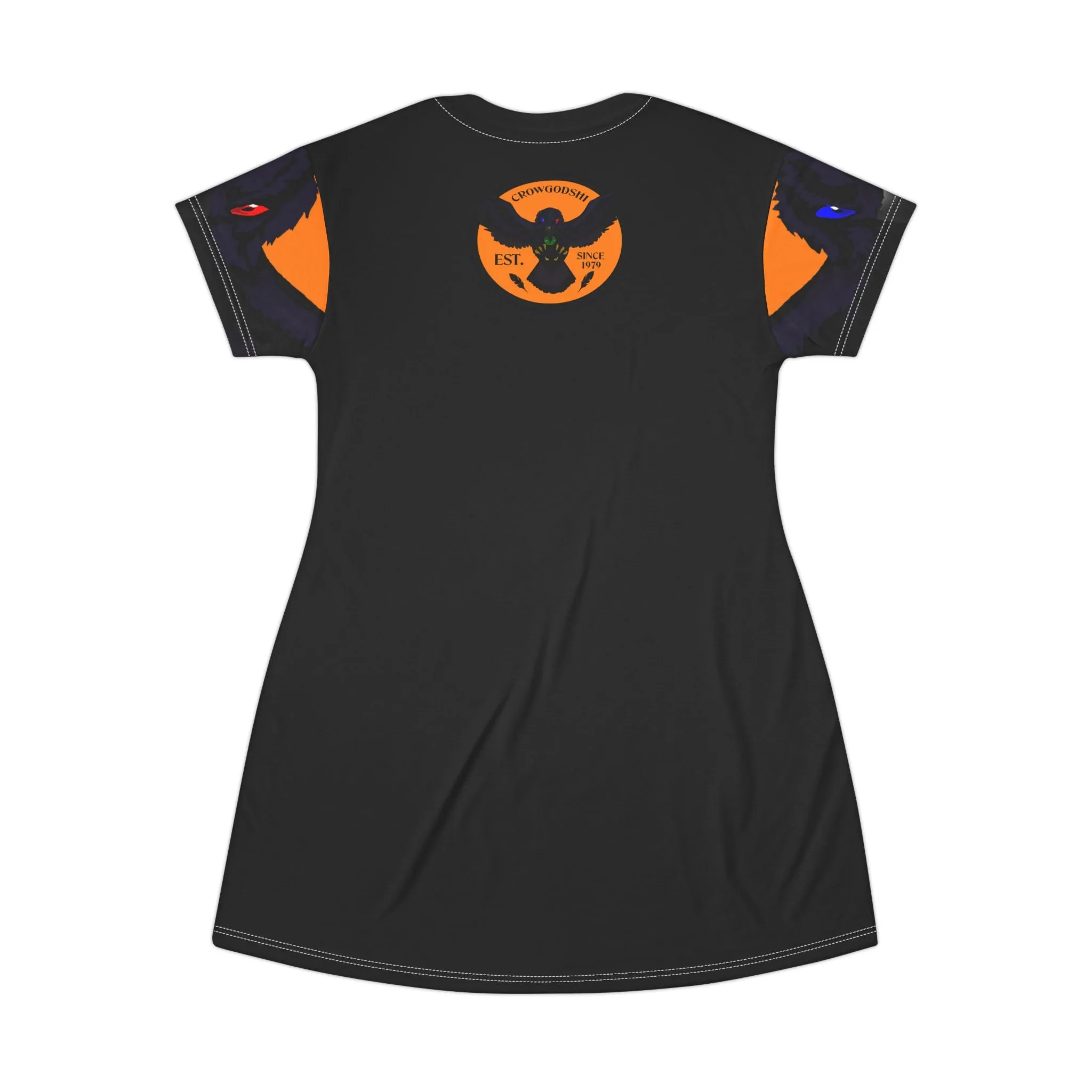 Crowgodshi First Generation T-Shirt Dress, ORANGE LOGO