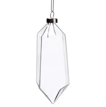 Crystal Shaped Glass Ornaments