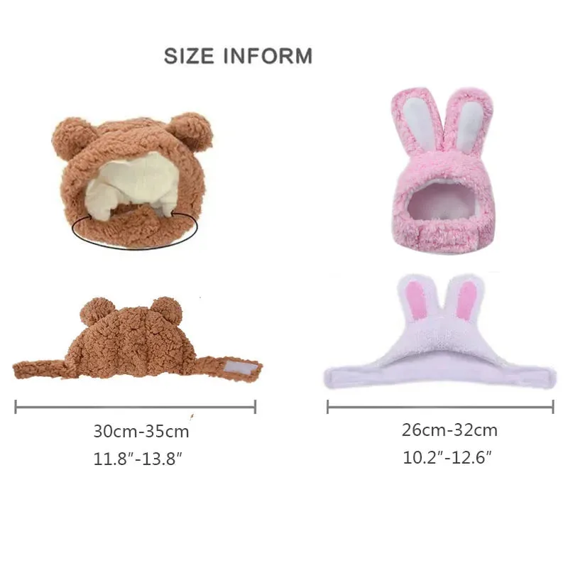 Cute Bear Rabbit Hood for Pets