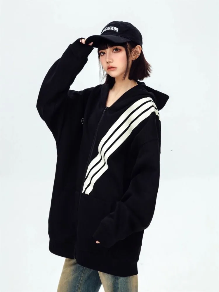 Faire Echo Retro Stripe Fall Hoodie