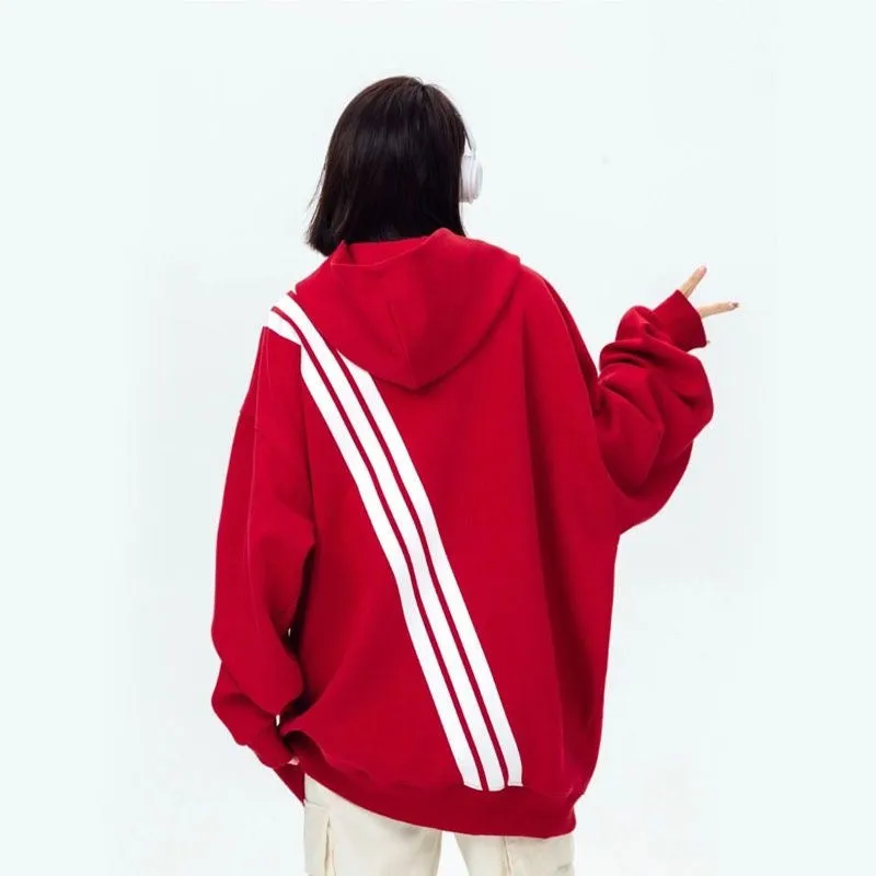 Faire Echo Retro Stripe Fall Hoodie