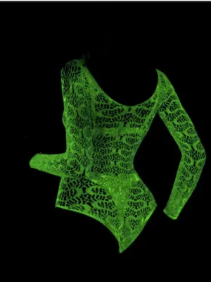 Glow In The Dark Open Crotch Mesh Body