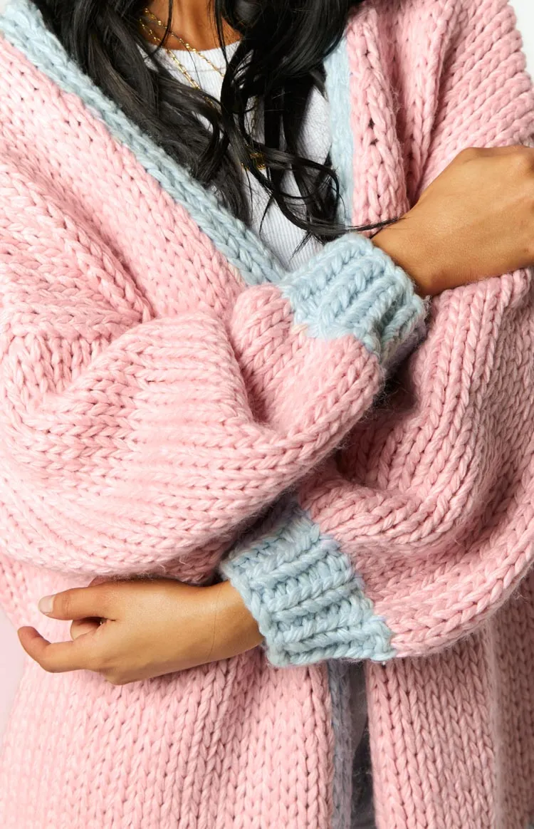 Hatley Pink Knit Cardigan