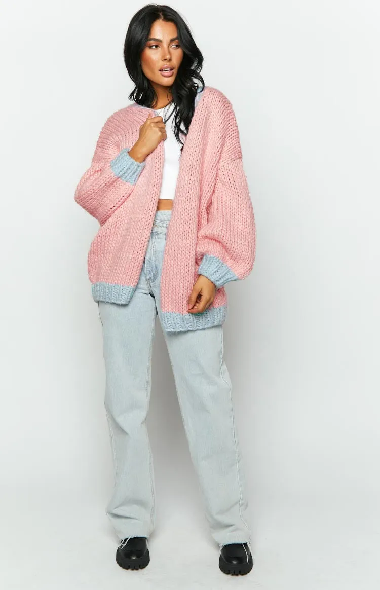 Hatley Pink Knit Cardigan