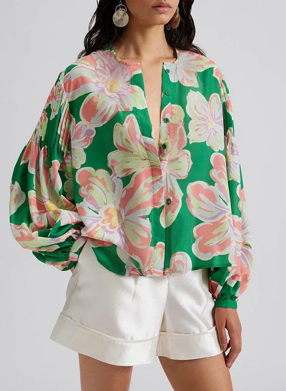 Head To Brunch Floral Top