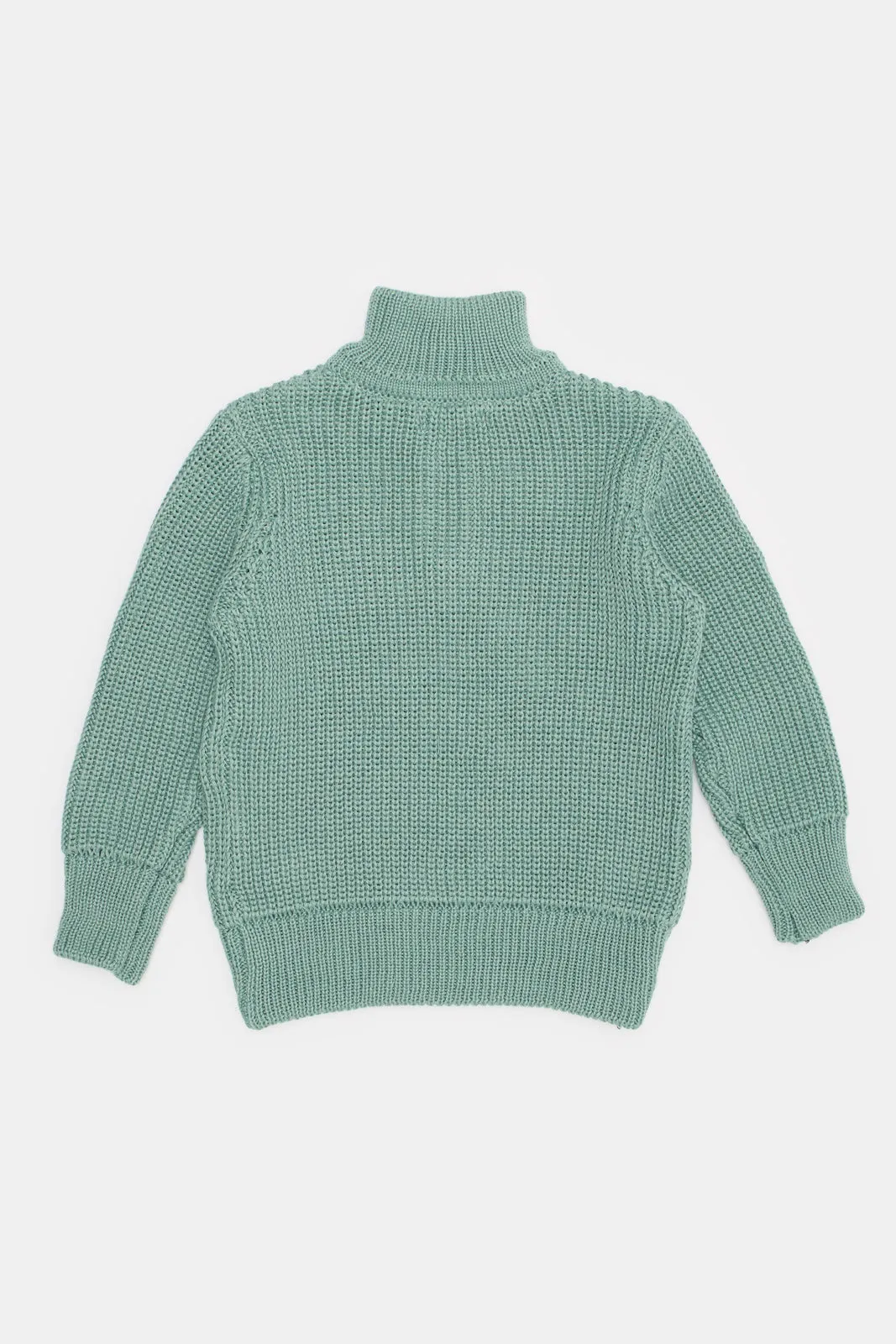 Infant Boys Green High Neck Pullover