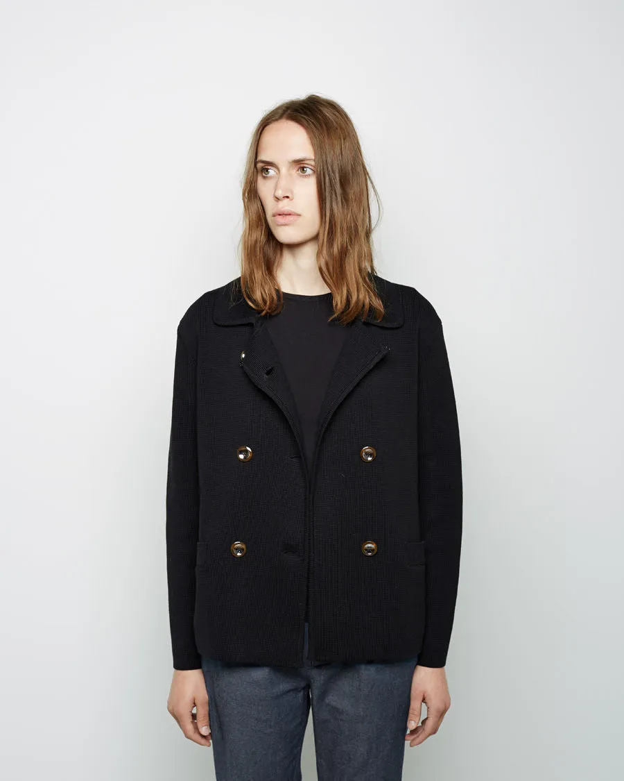 Knit Peacoat Jacket