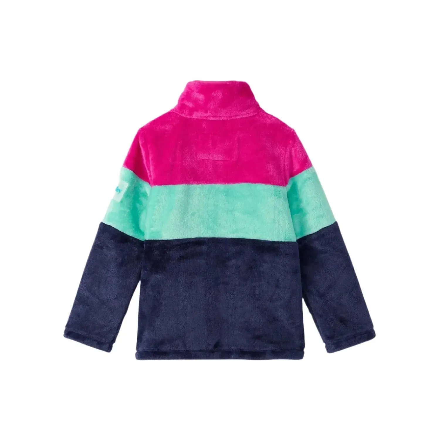 K's Colour Block Fuzzy Fleece Zip-Up Jacket