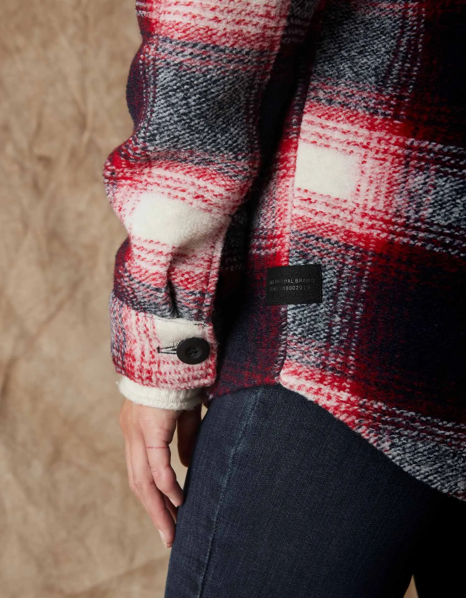 Logan Ski Lodge Jacket in Red Plaid