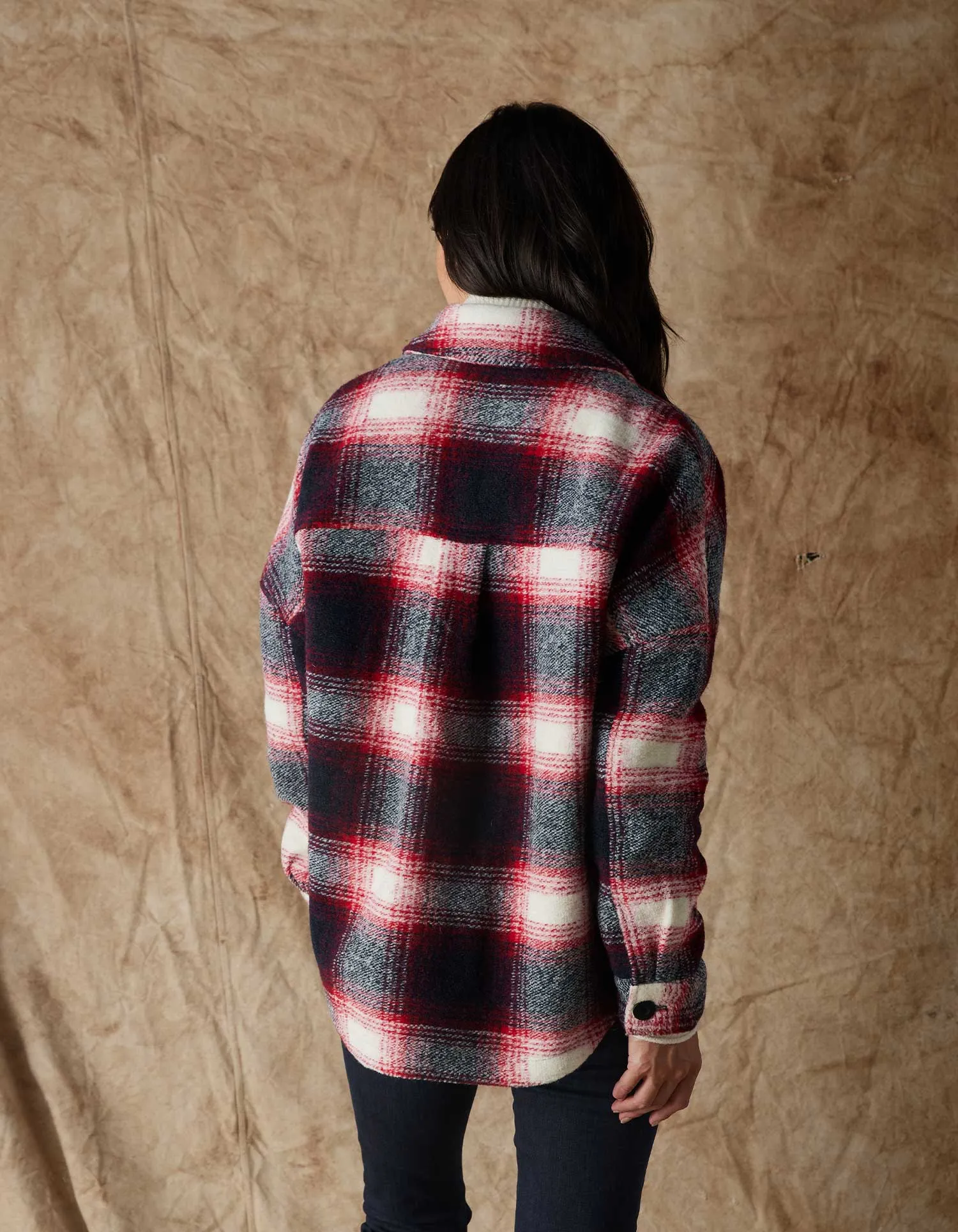 Logan Ski Lodge Jacket in Red Plaid