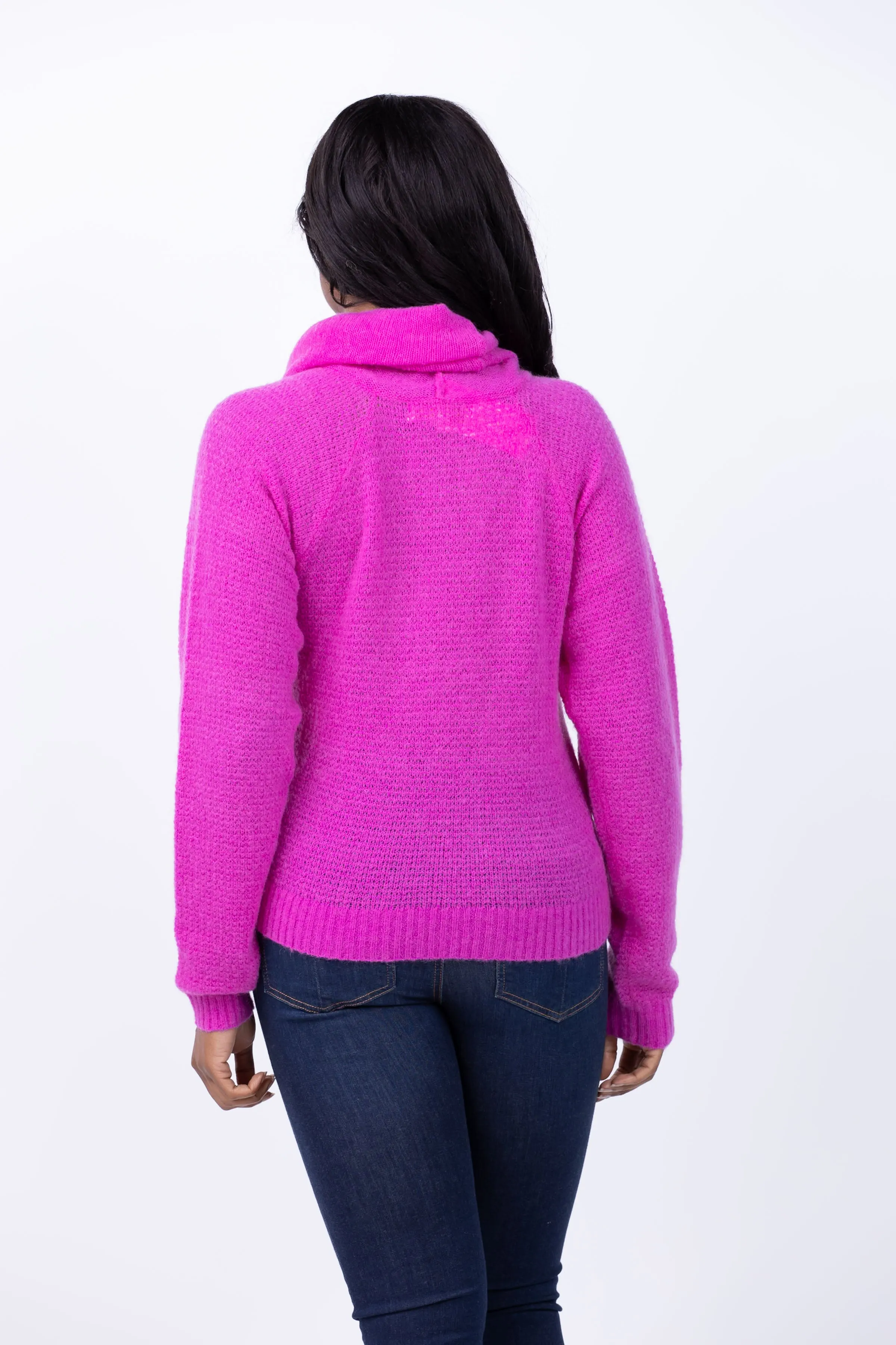 Love The Label Camden Sweater in Fuschia