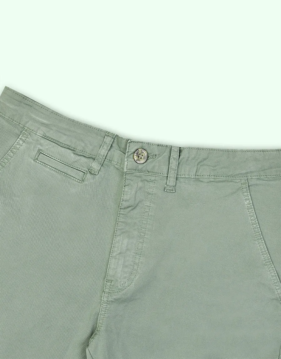 M-17 Men's Slim Straight Chino Pant - SEA GREEN