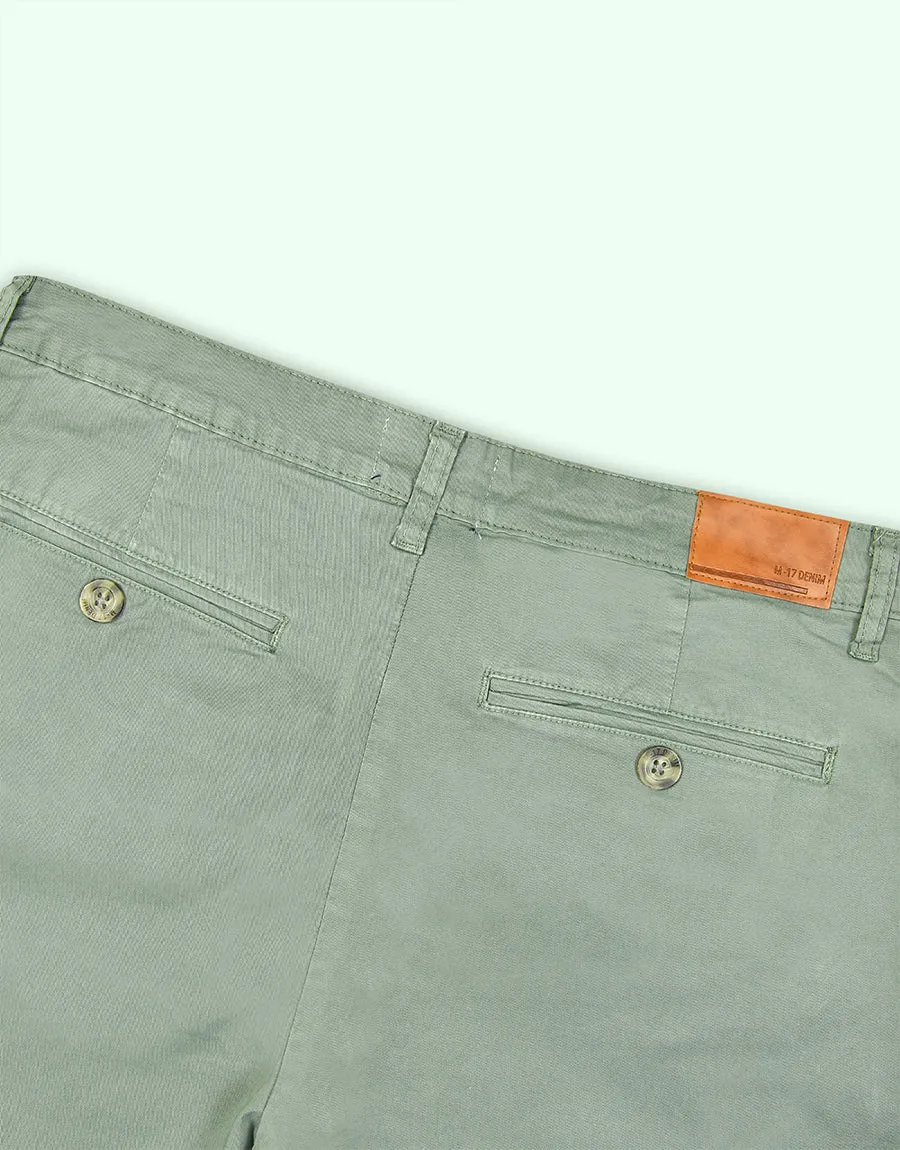 M-17 Men's Slim Straight Chino Pant - SEA GREEN