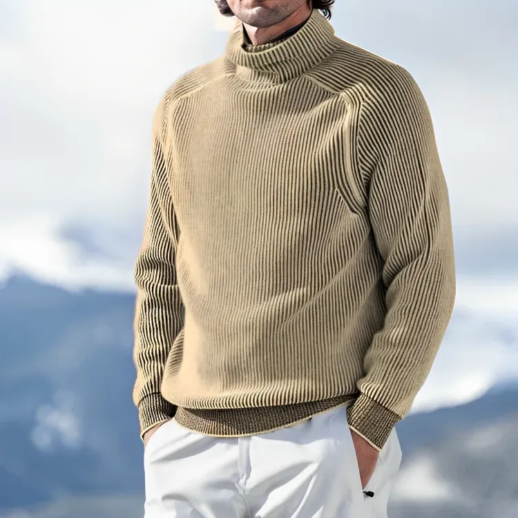 Men's Casual Turtleneck Sweatshirt | Ideal for Autumn/Winter