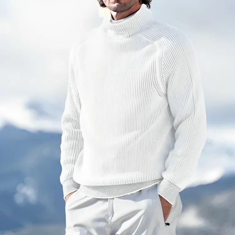 Men's Casual Turtleneck Sweatshirt | Ideal for Autumn/Winter