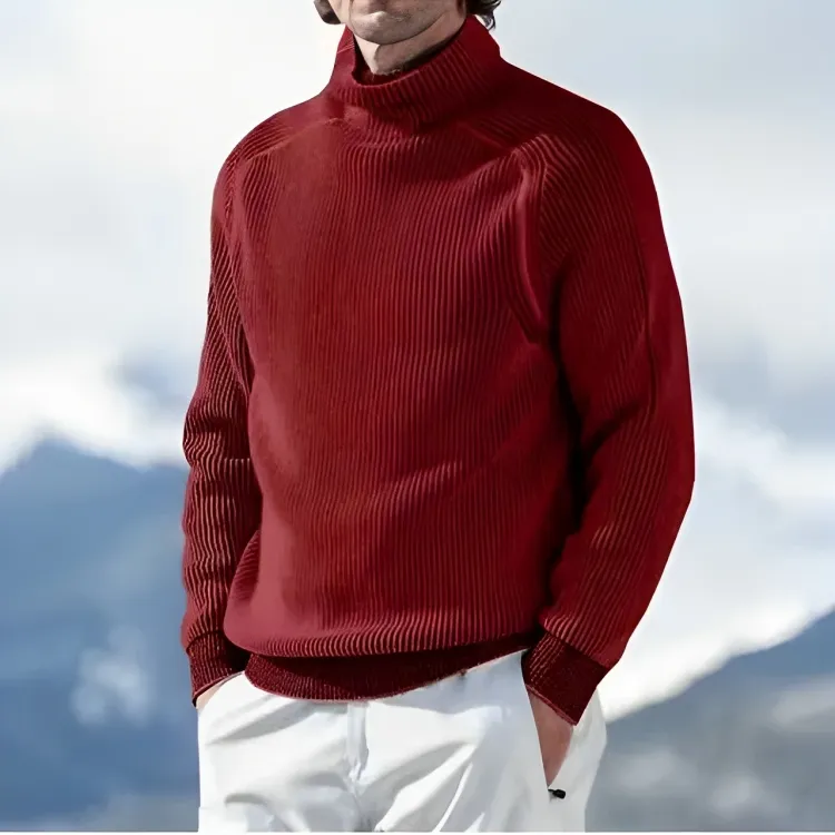 Men's Casual Turtleneck Sweatshirt | Ideal for Autumn/Winter