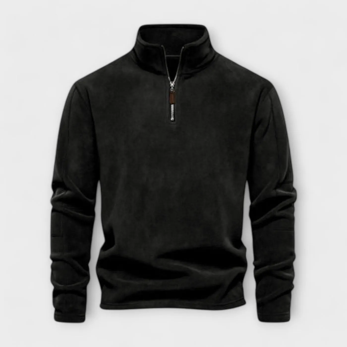 Men's Faded Stand Collar Jumper with Zipper | Ideal for Autumn/Winter