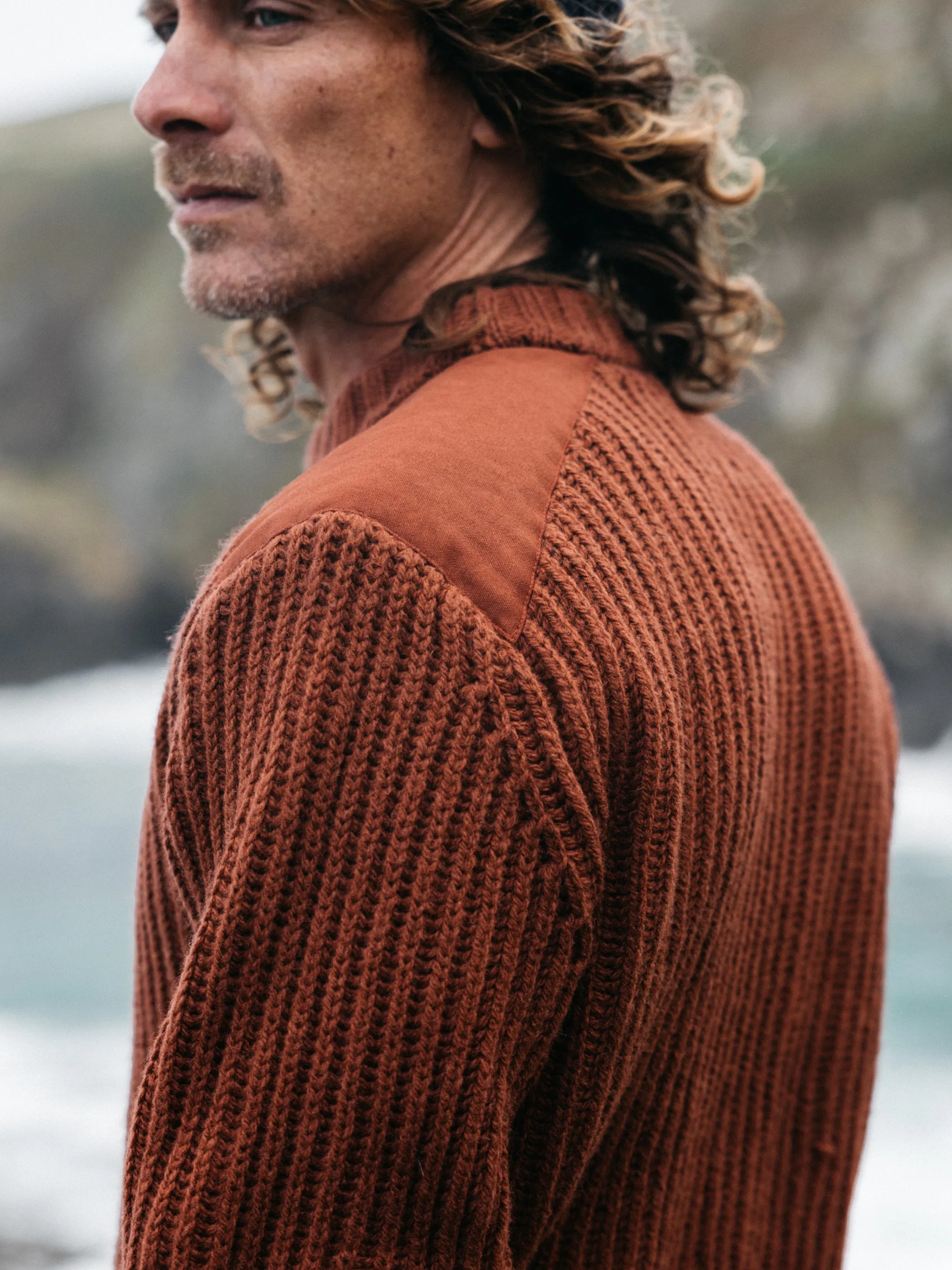 Men's Needus Patched Crew Knit Jumper