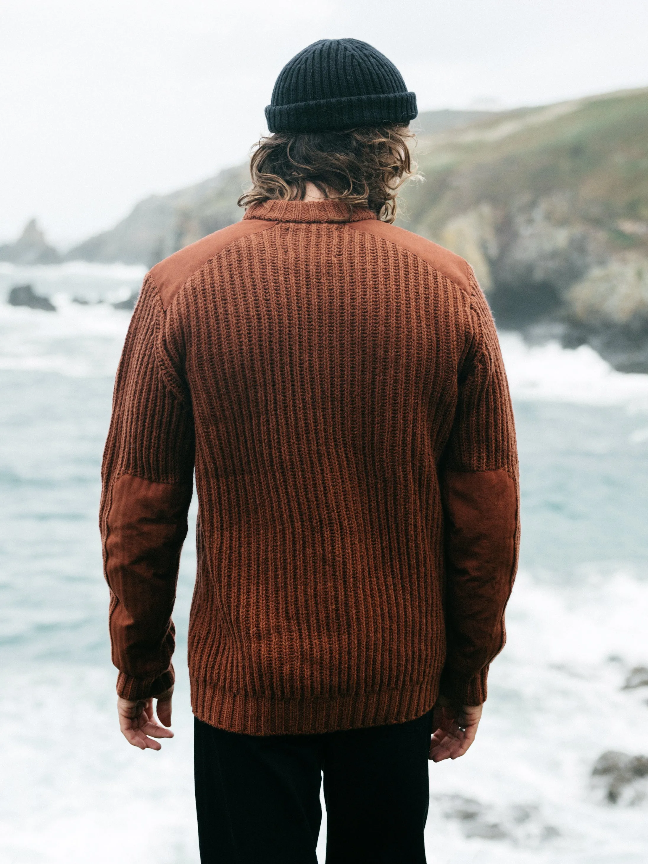 Men's Needus Patched Crew Knit Jumper