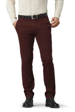 Meyer Luxurious Organic Cotton Chinos - Burgundy