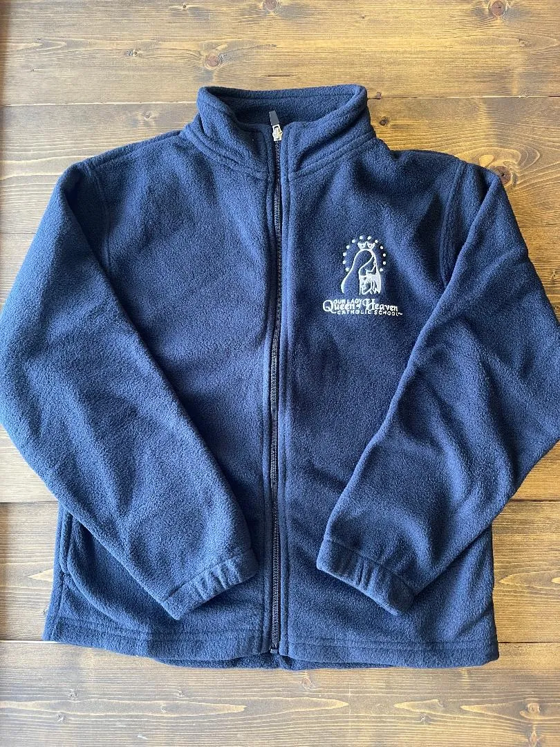 OLQH Navy Fleece Full Zip Jacket