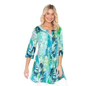 One Summer Alison Cotton Tunic Aqua