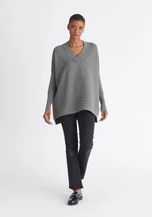 Paisie V-Neck Ribbed Jumper