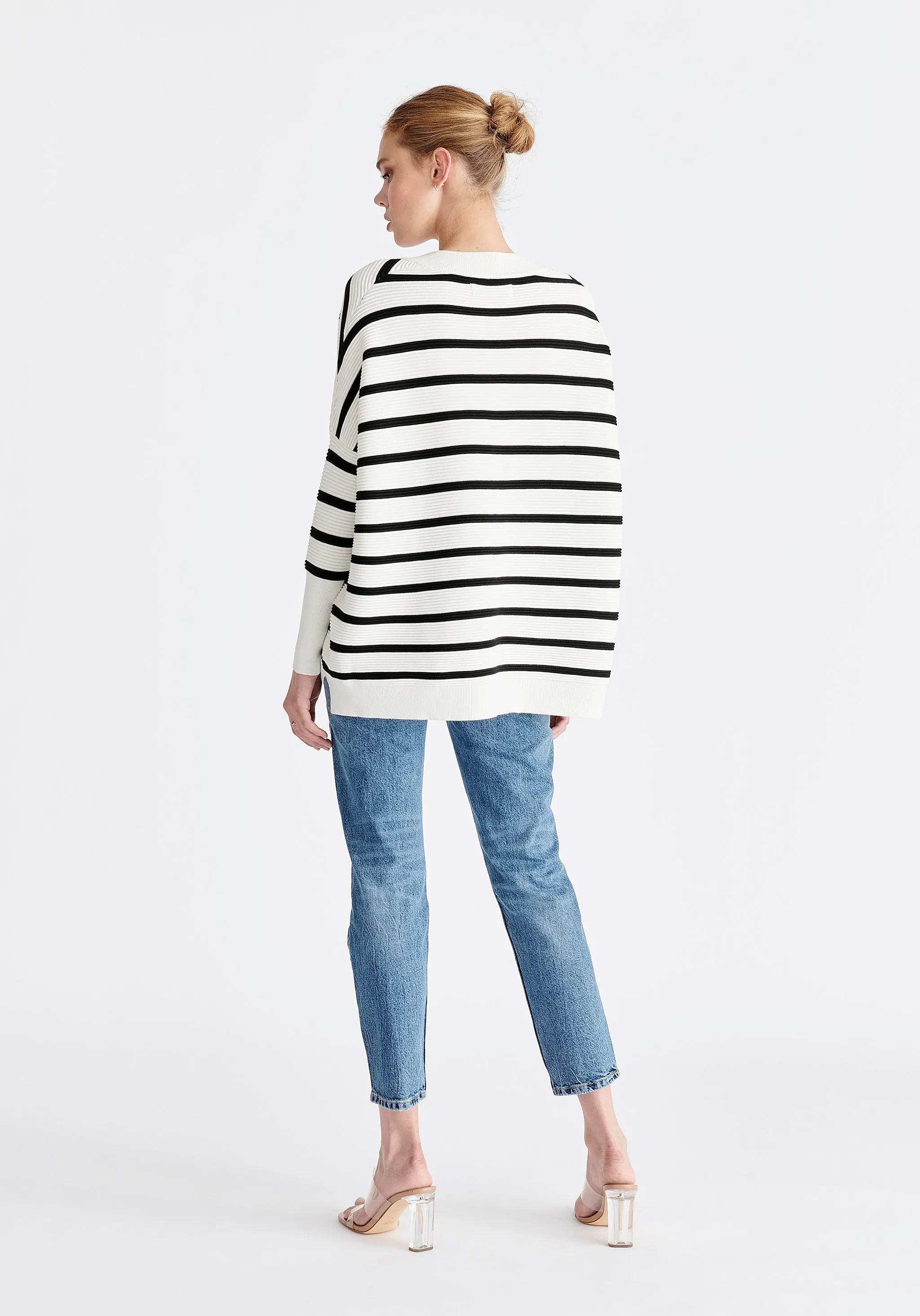 Paisie V-Neck Ribbed Jumper