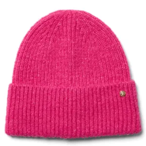 Pippa Ladies Knitted Beanie Hat - Fuchsia by Failsworth