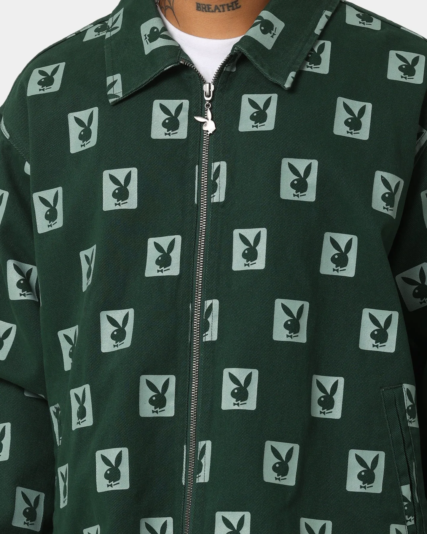 Playboy By CK Poker Jacket Green