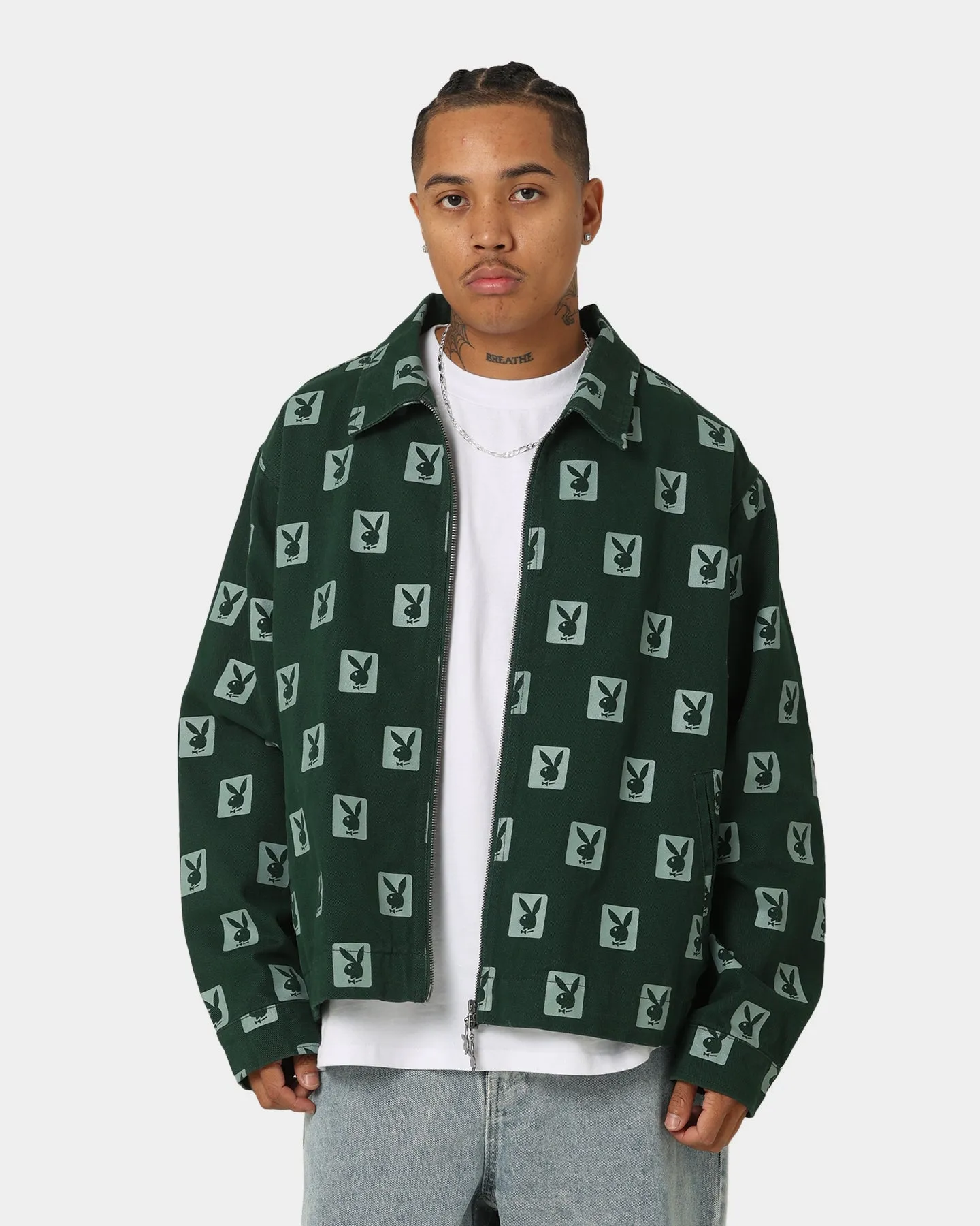 Playboy By CK Poker Jacket Green