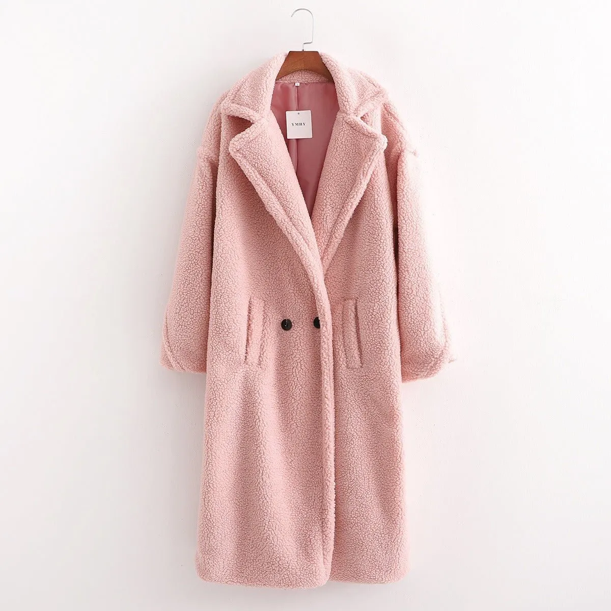 Pre Order:  Large Lapel Plush Winter Coat - @jariatudanita