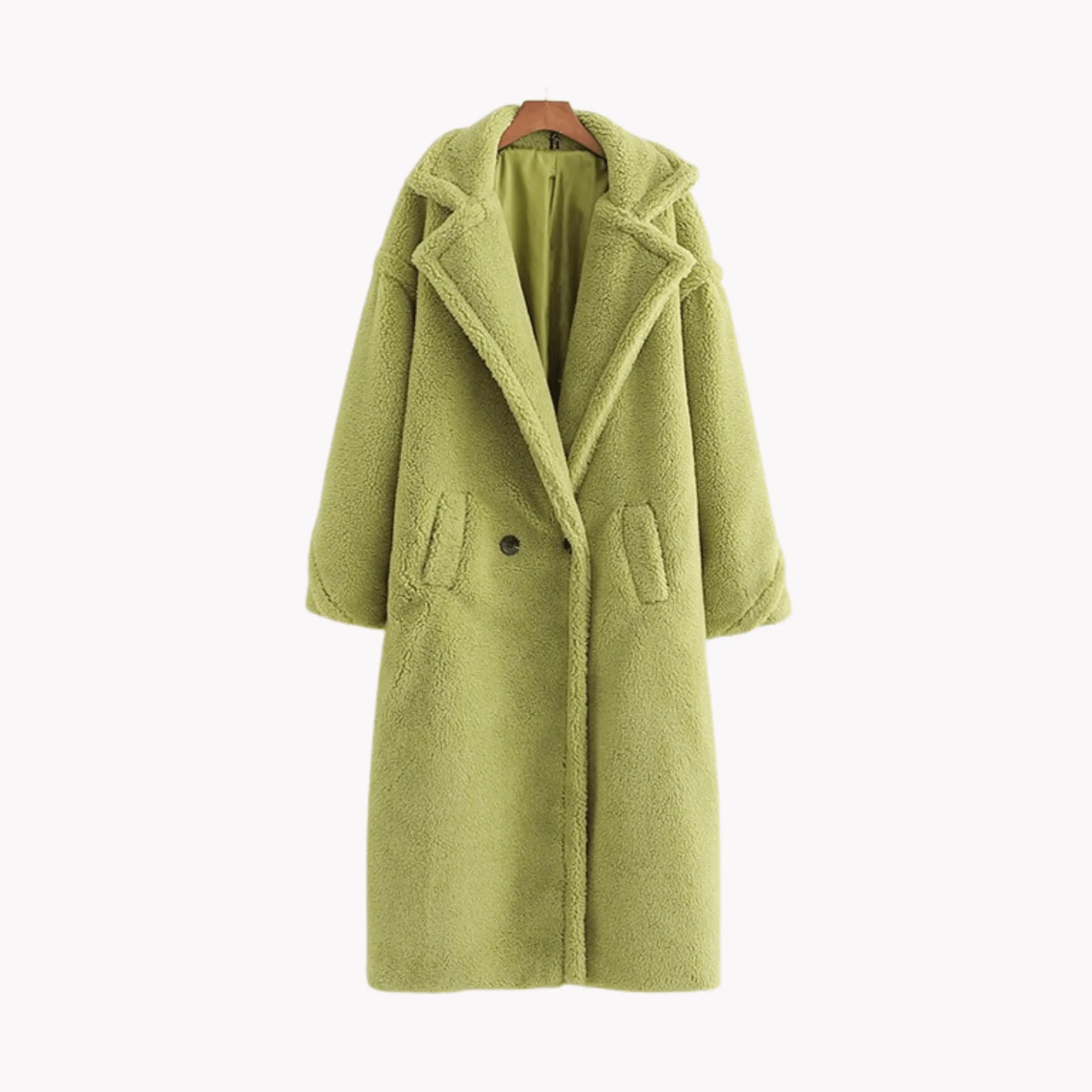 Pre Order:  Large Lapel Plush Winter Coat - @jariatudanita